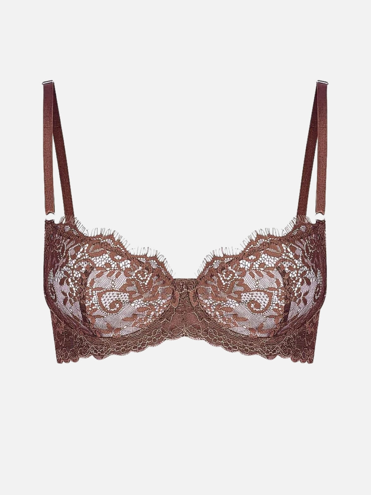 Maverick Underwire Lace Bra - Espresso