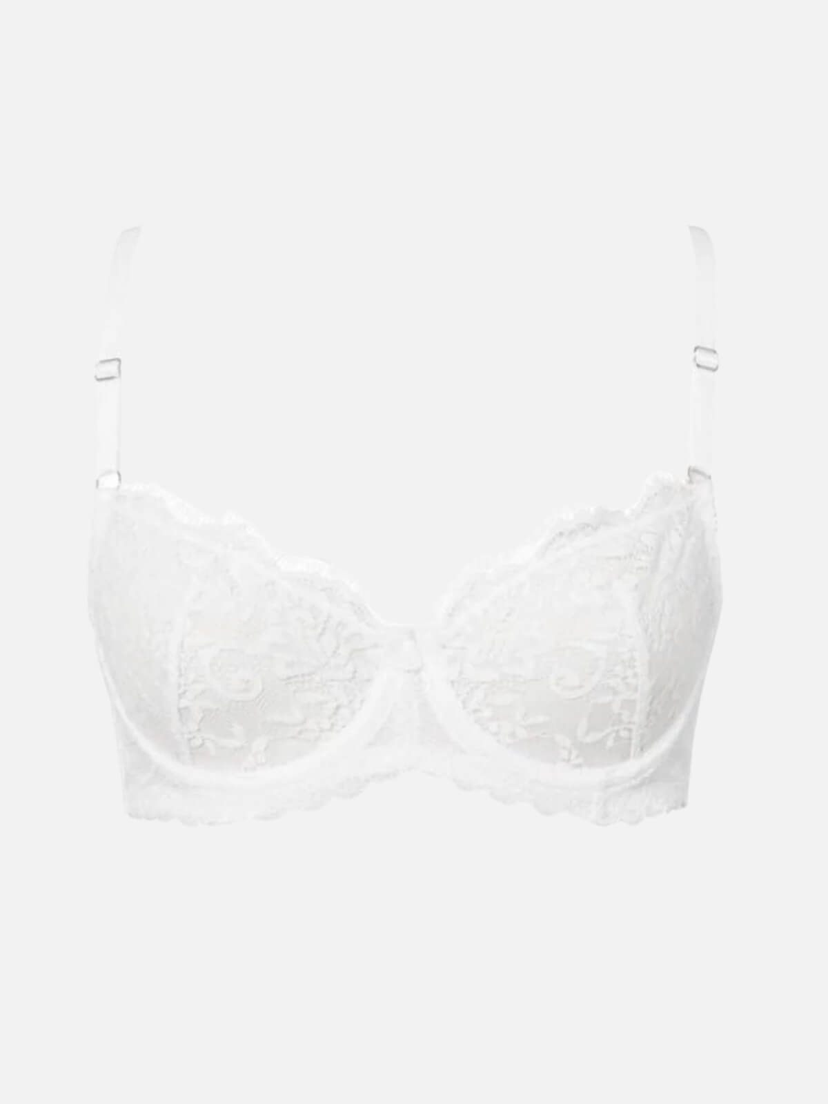 Maverick Underwire Lace Bra - White