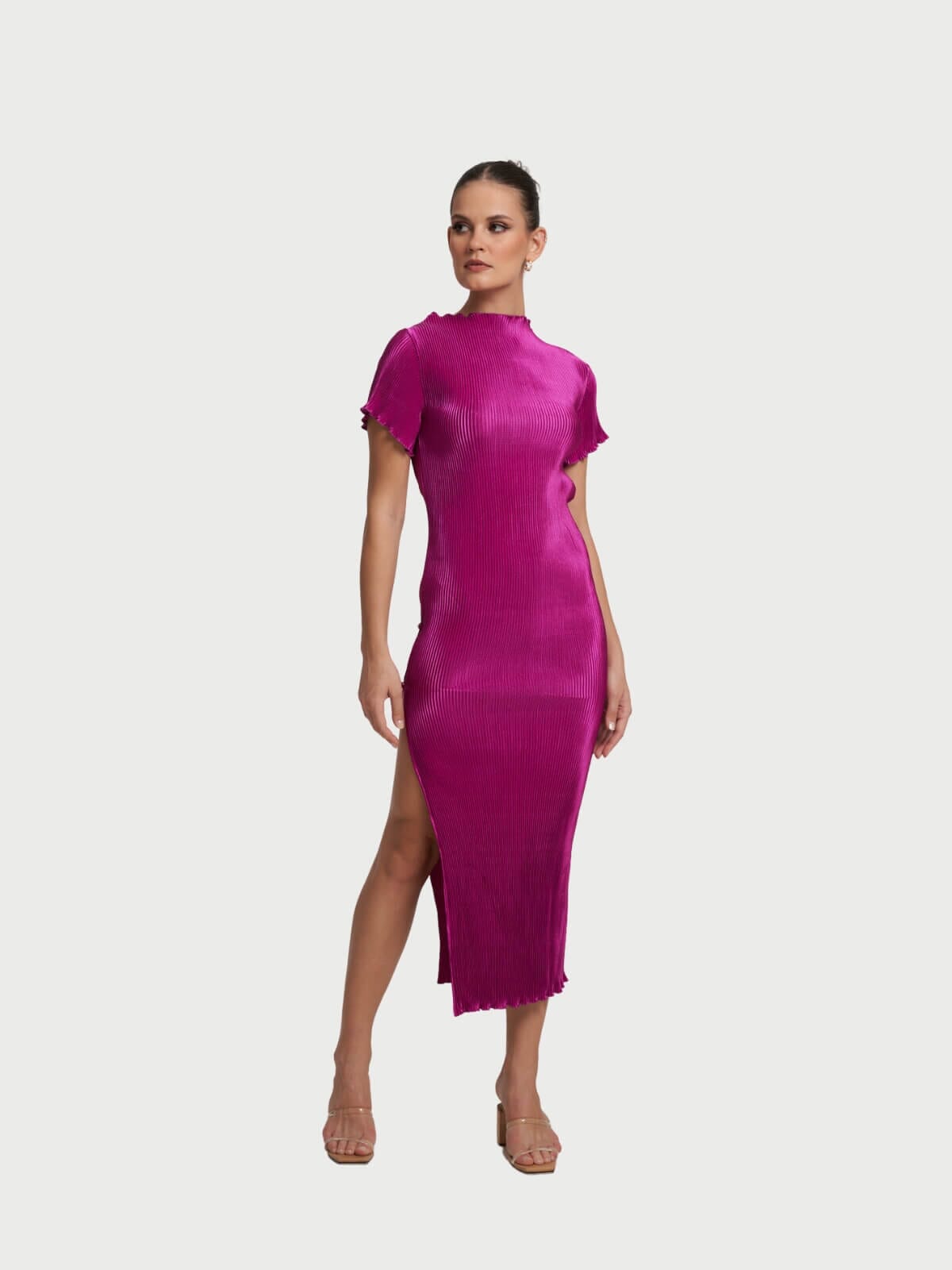 Magenta cheap cocktail dress