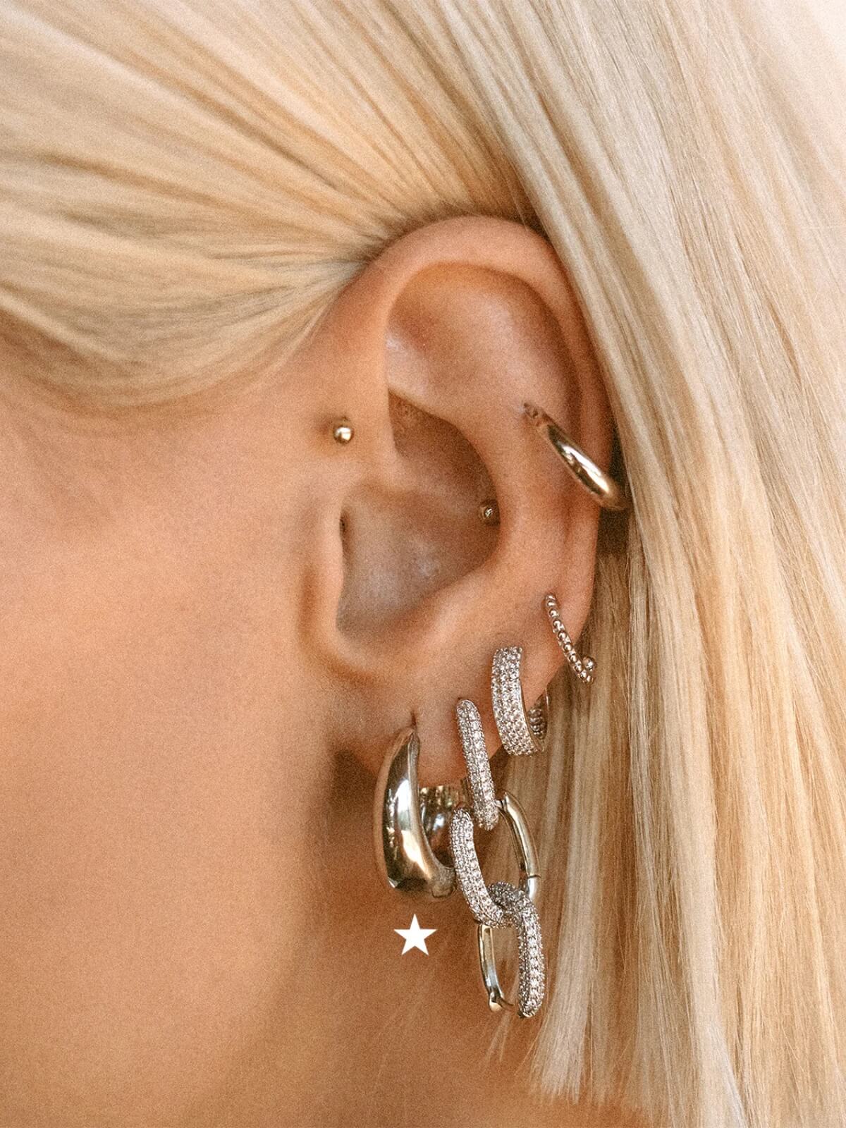 Marbella Hoops - Silver