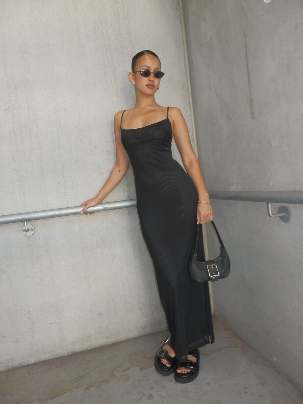 Thais Dress - Black General Miaou