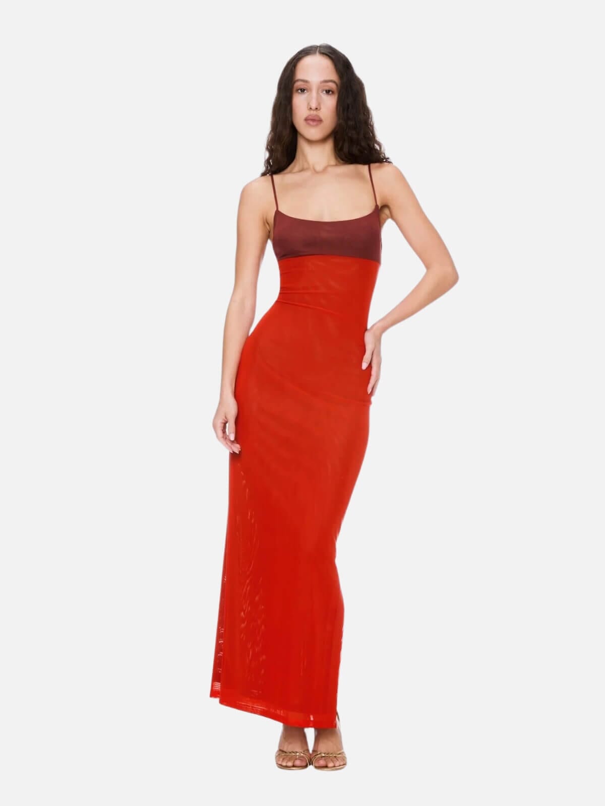 Thais Dress - Red & Plum General Miaou