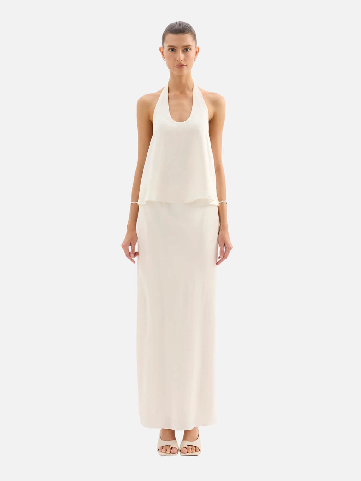 Ana Maxi Skirt - Pearl