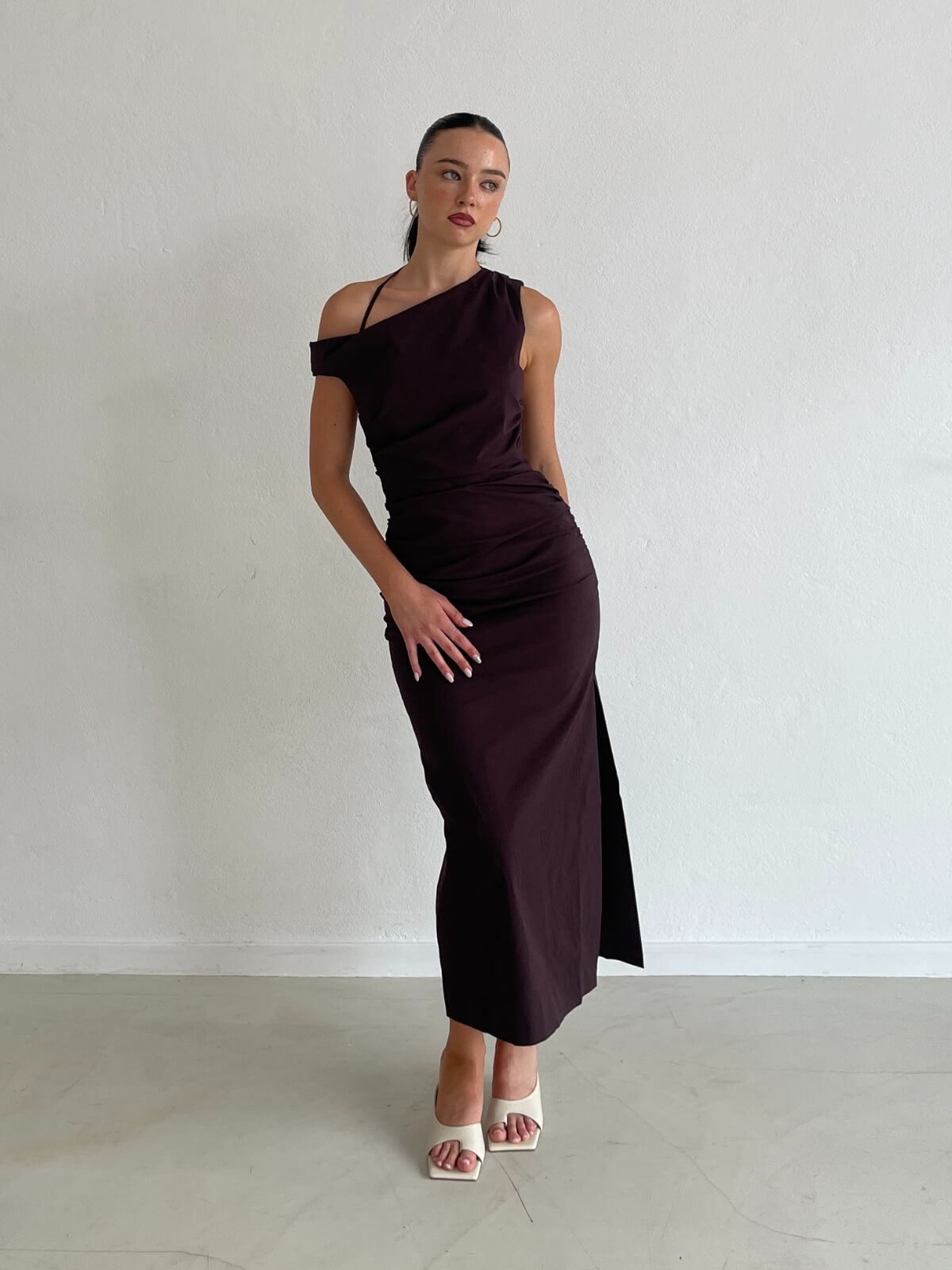 Raina Off Shoulder Dress - Sumac