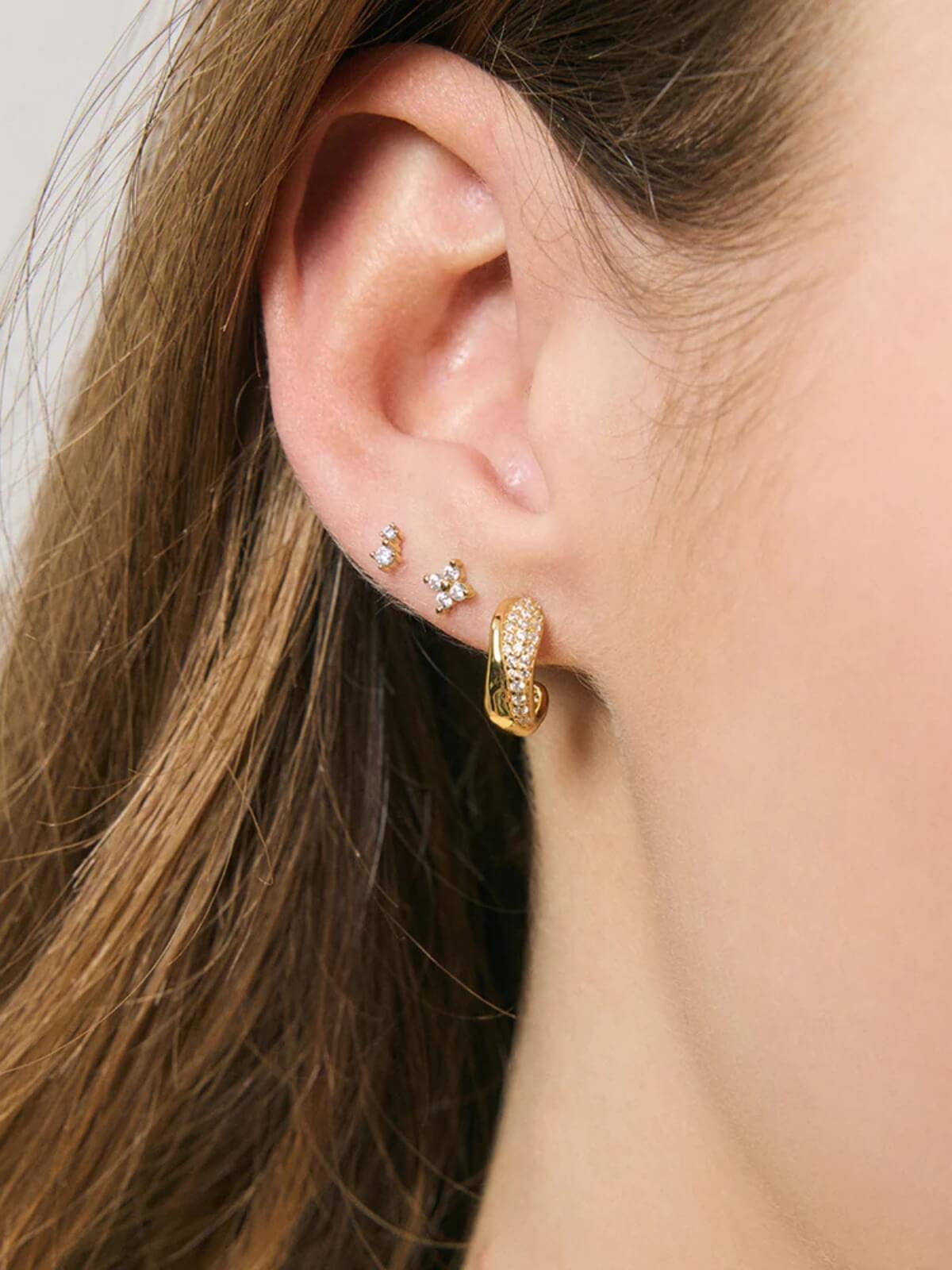Odeya Cartilage Earrings - Gold