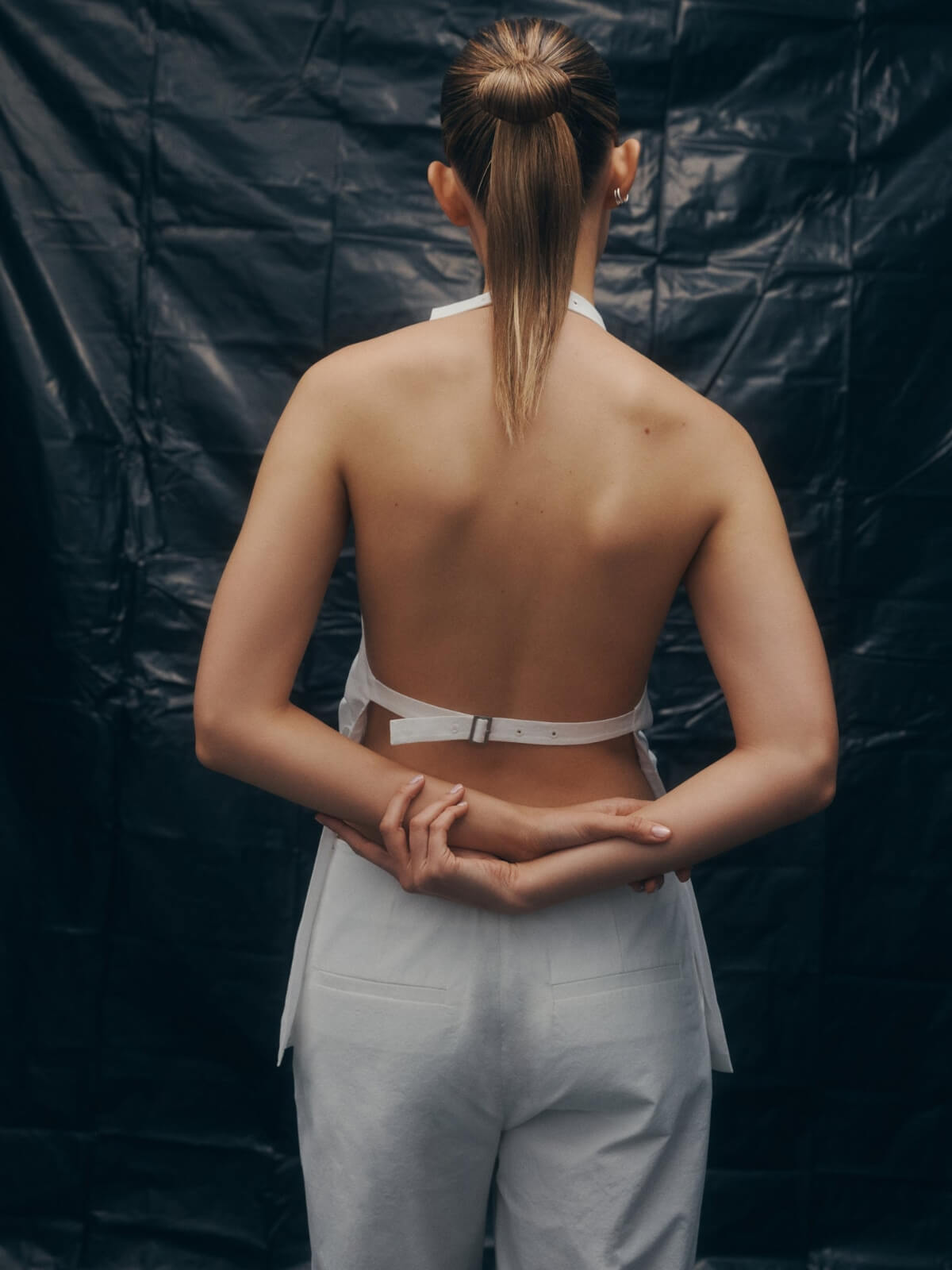 August Halter Top - White