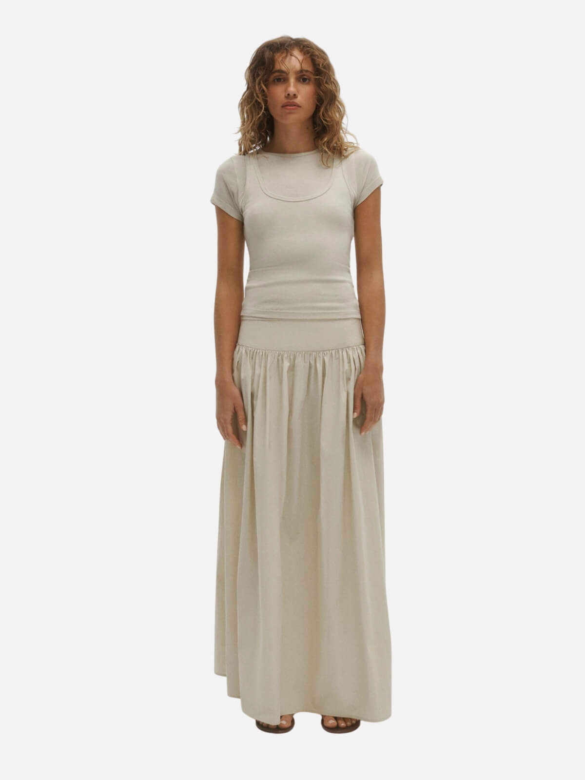 Heath Double Layered Top - Mist