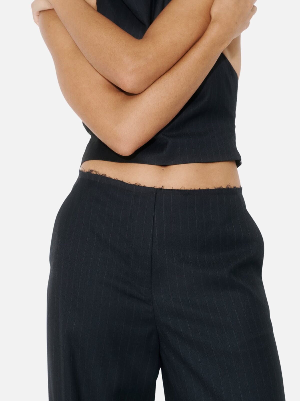 Margot Pant - Navy Pinstripe Pants One Of Others