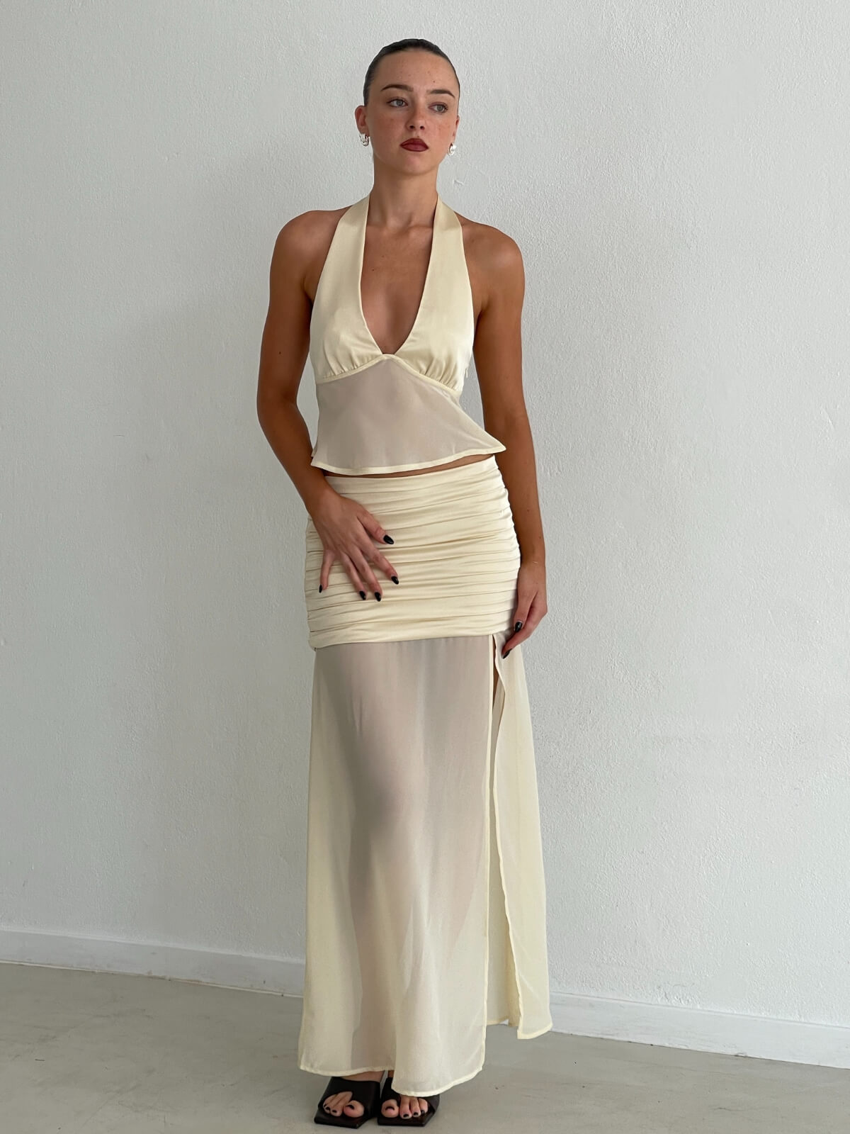 Constance Maxi Skirt - Buttercream