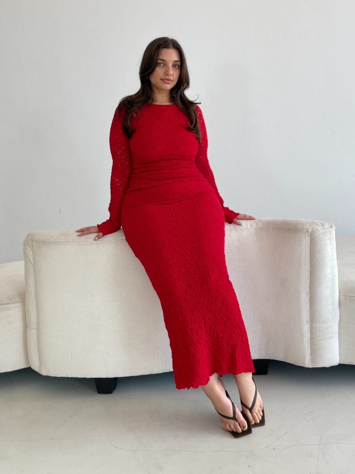 Delfine Skirt - Tango Red Skirts Ownley