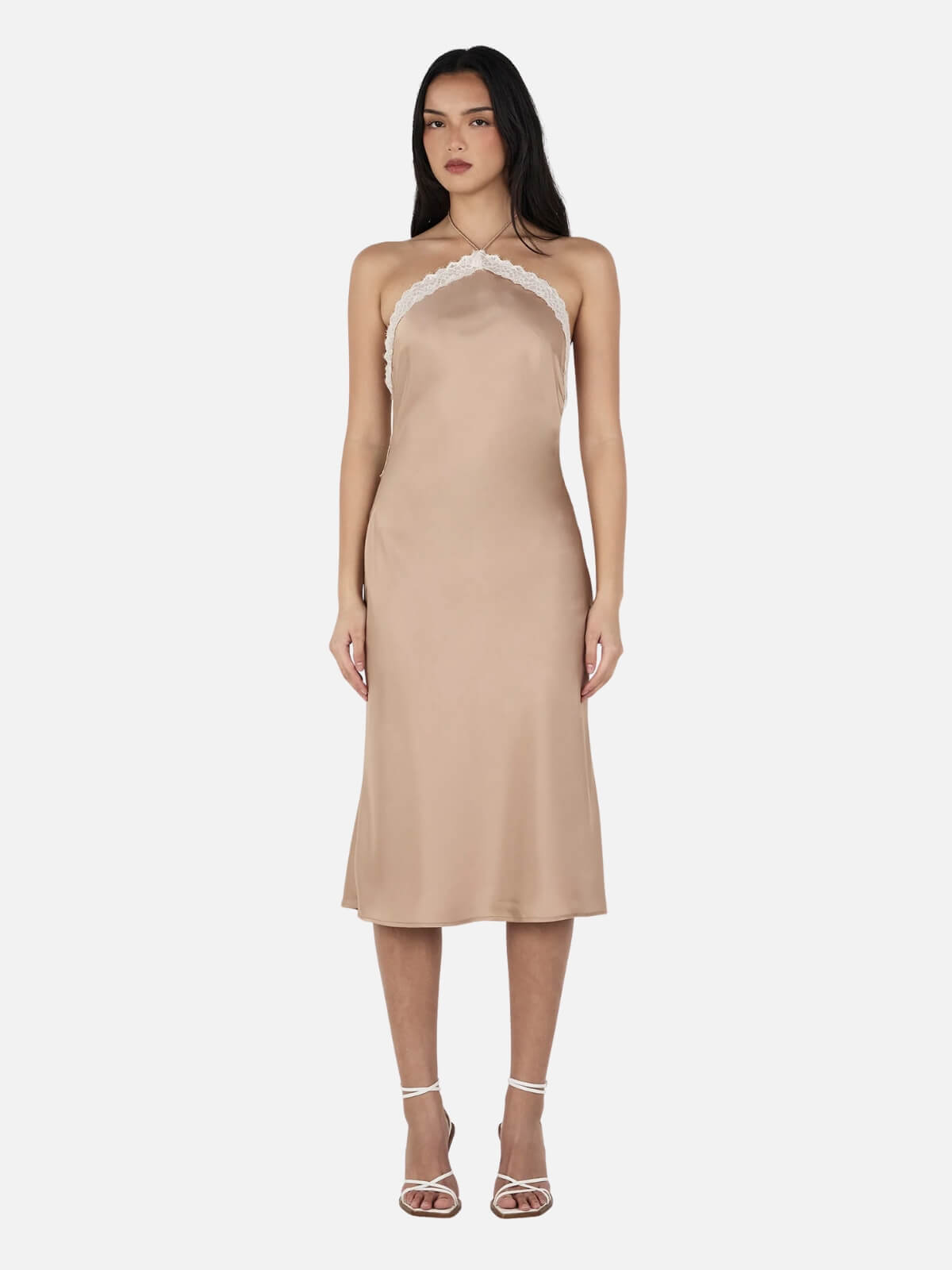 Fiorella Midi Dress - Gold