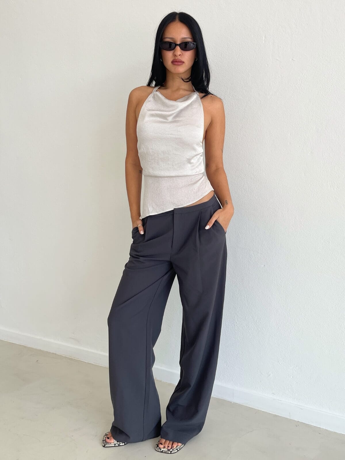 Iris Halter Top - Silver Tops Ownley