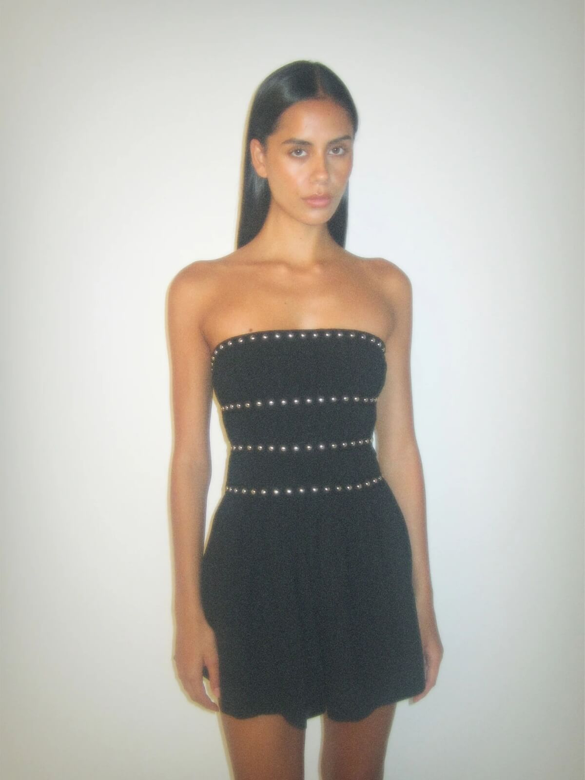Jenny Studded Mini Dress - Black