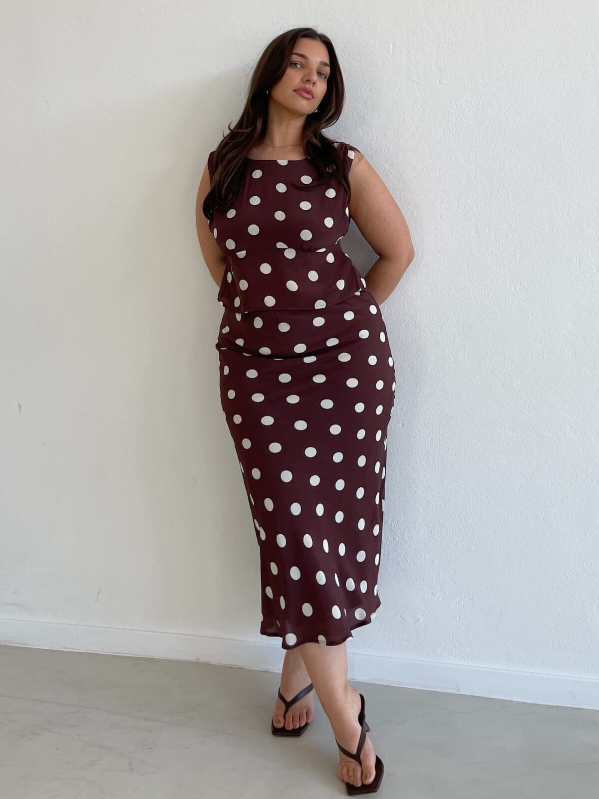 Kamila Top - Pinot Polka Tops Ownley