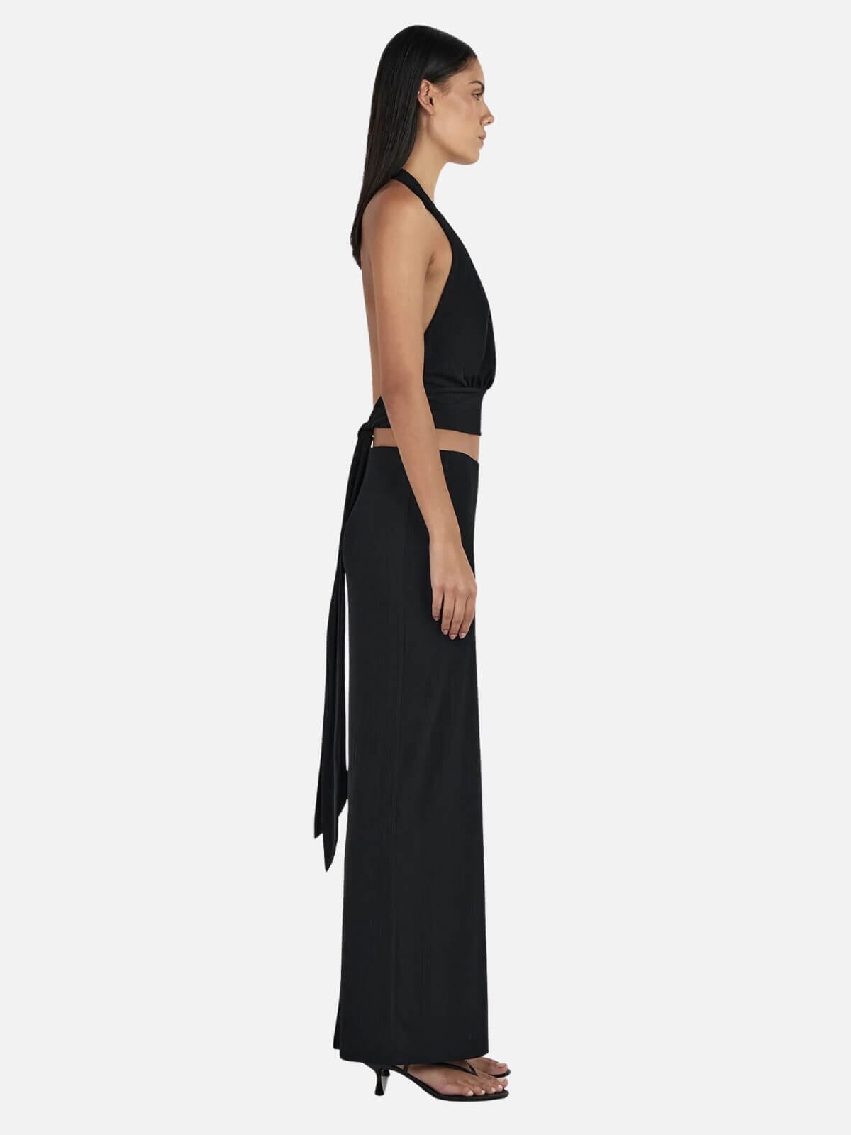 Kiana Halter Top - Black Tops Ownley