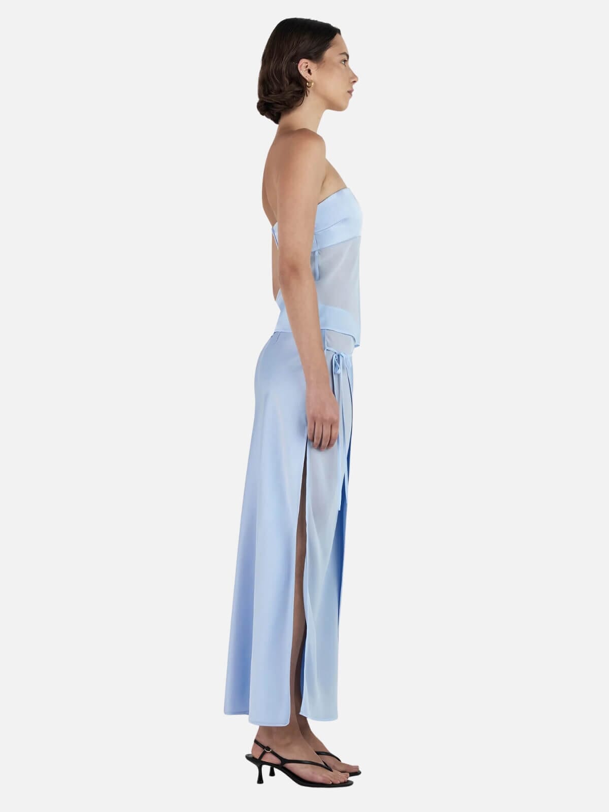 Patrice Strapless Top - Baby Blue Tops Ownley