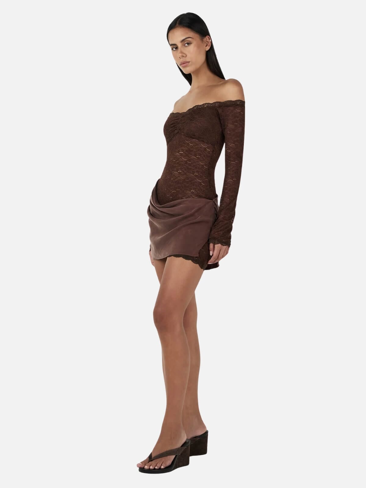 Tahnee Mini Dress - Chocolate Dresses & Jumpsuits Ownley