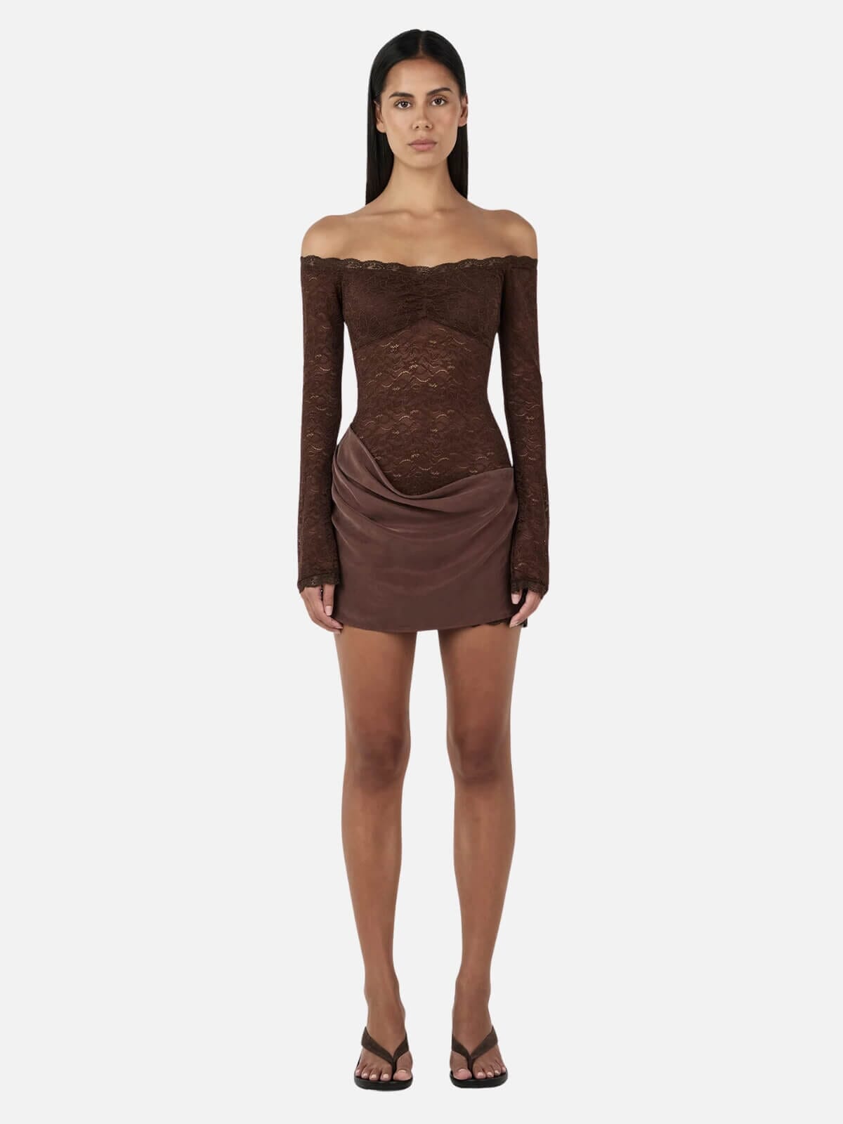 Tahnee Mini Dress - Chocolate Dresses & Jumpsuits Ownley