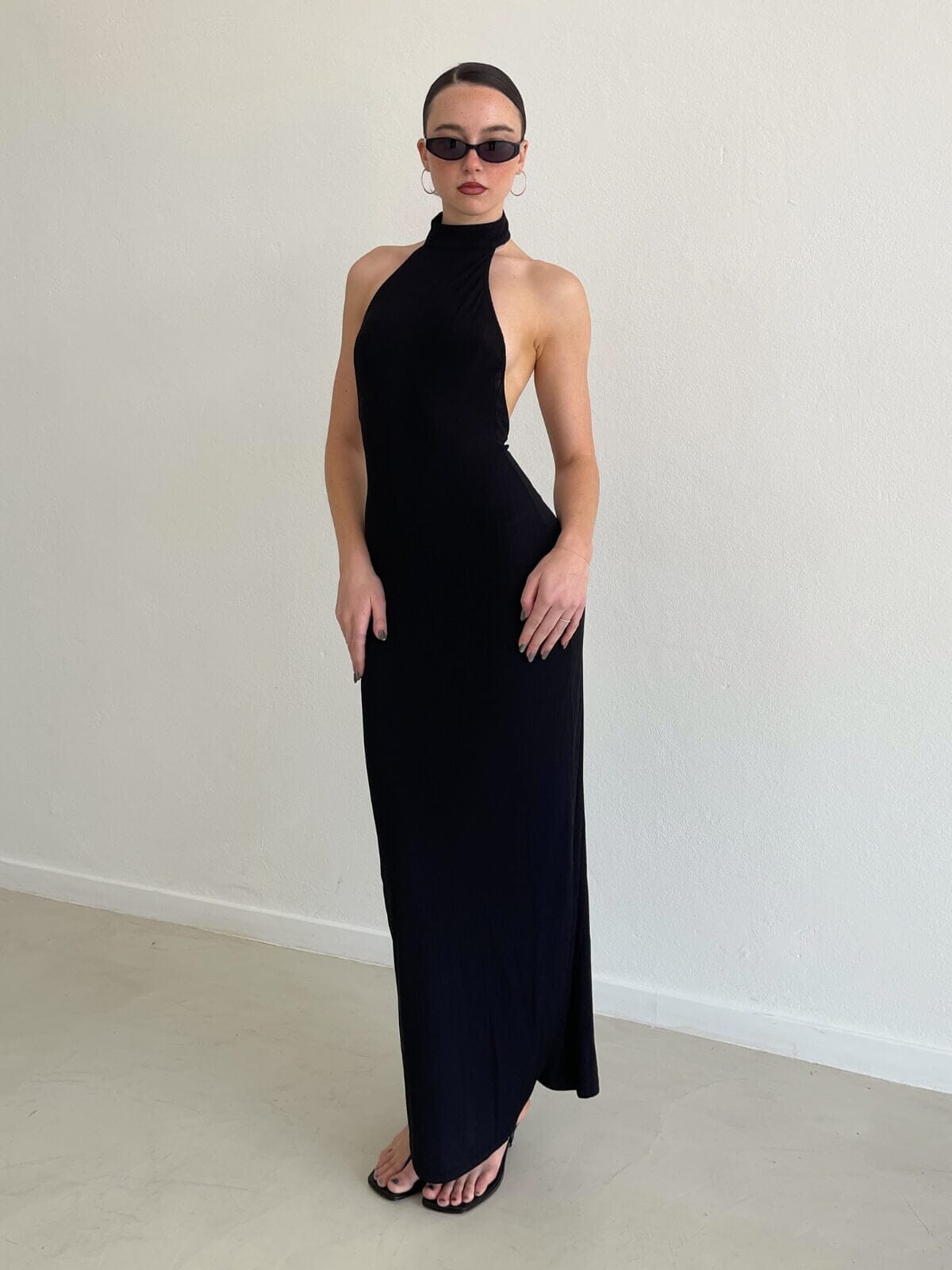 Turlington Maxi Dress - Black Dresses & Jumpsuits Ownley