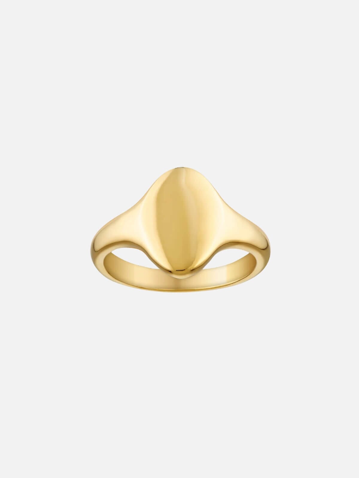 Egg Signet Pinky Ring - Gold Rings Porter