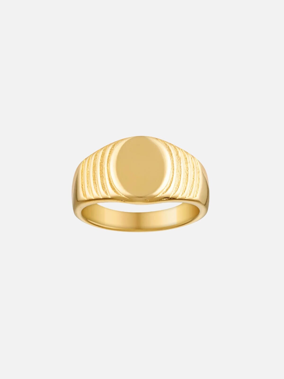 Nonno Signet Pinky Ring - Gold Rings Porter