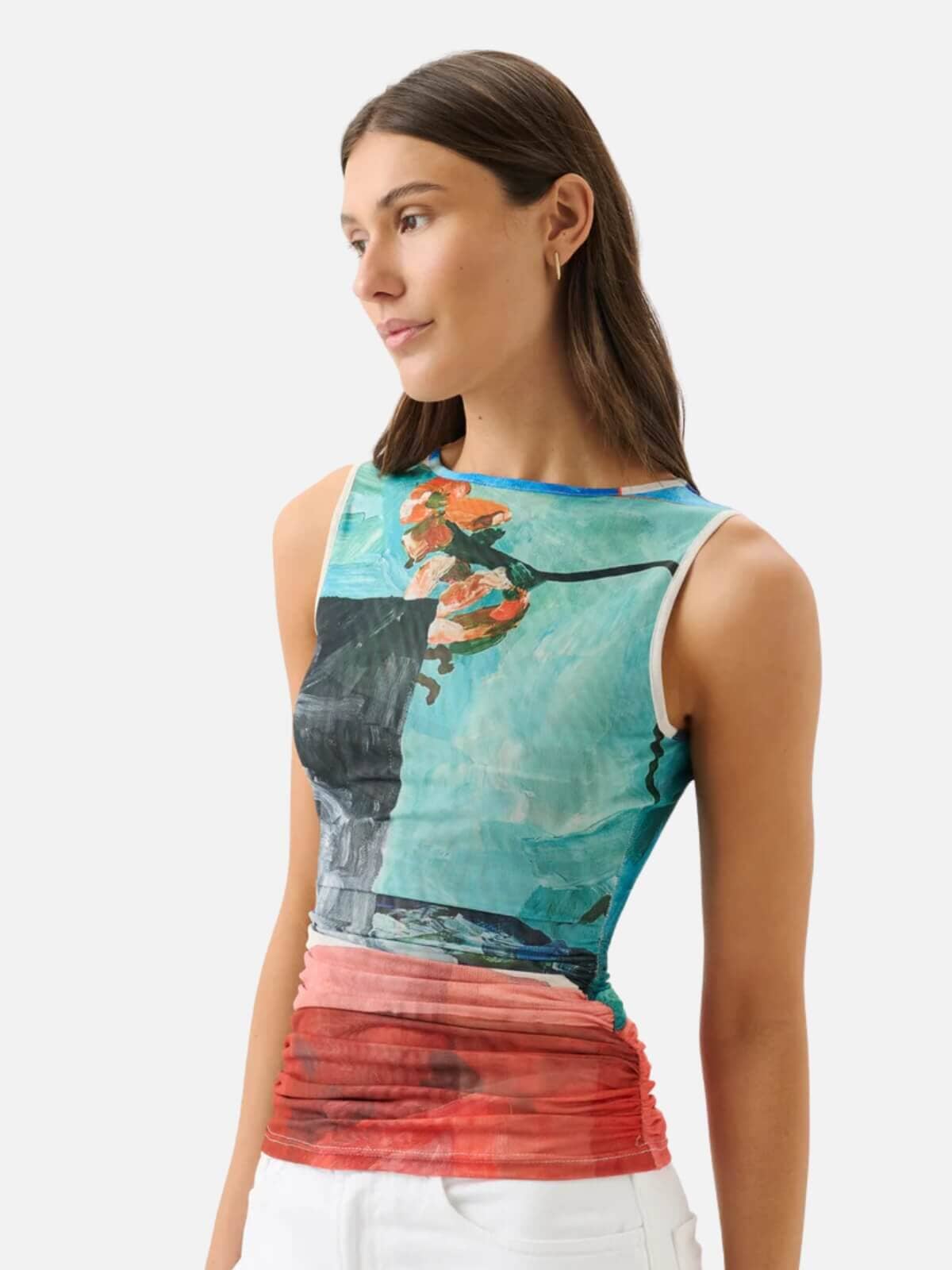 Darcy Mesh Tank - Wonderland Tops Roame