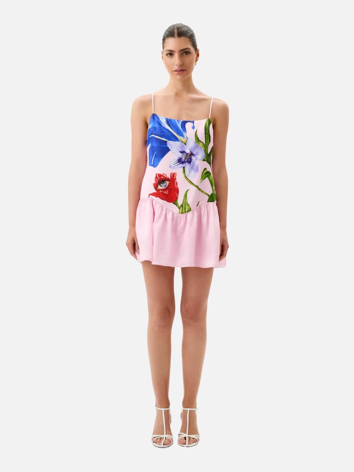 Roame | Livia Mini Dress - Elysium Blush | Perlu