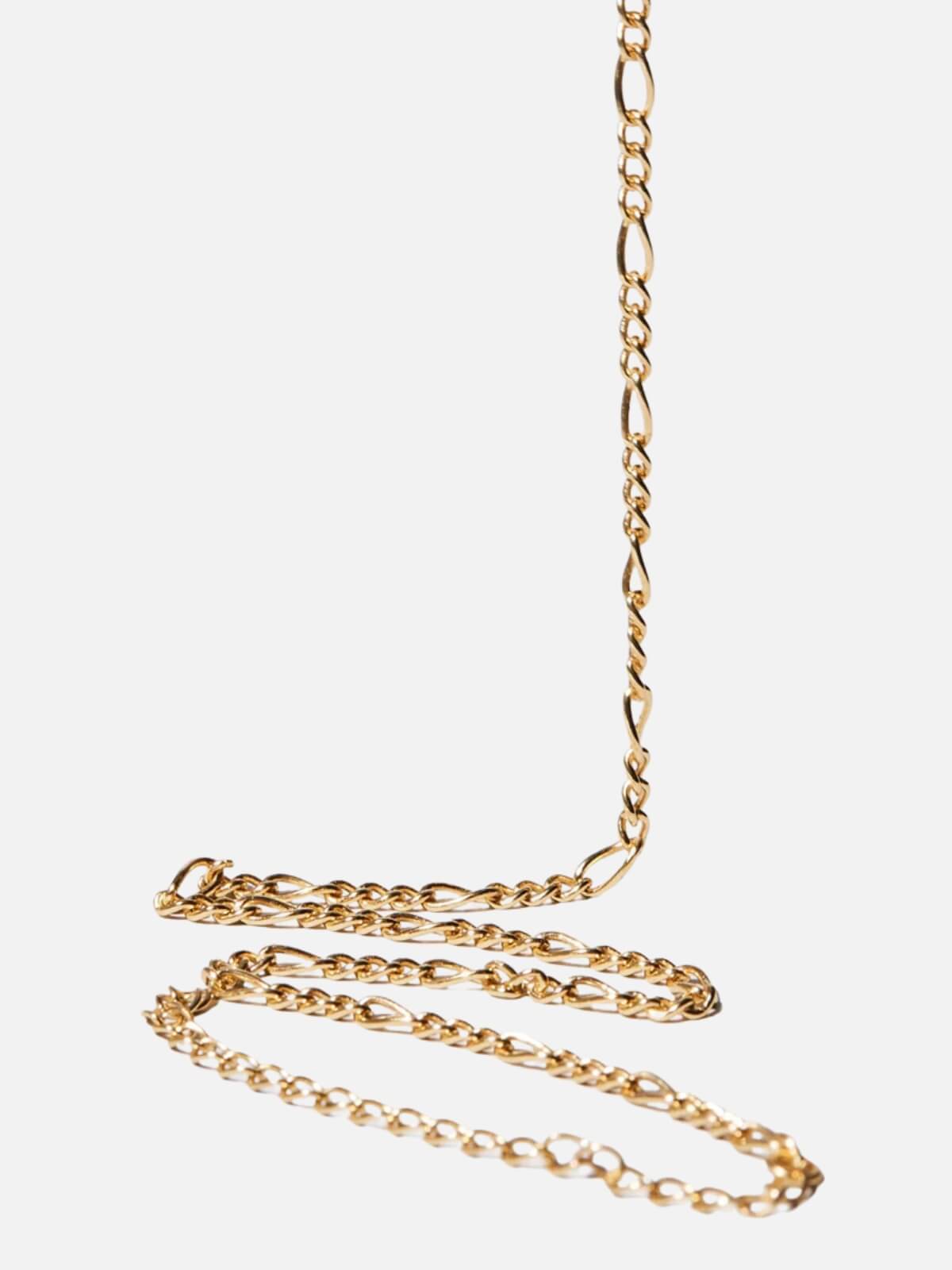 Figaro Chain Necklace - Gold