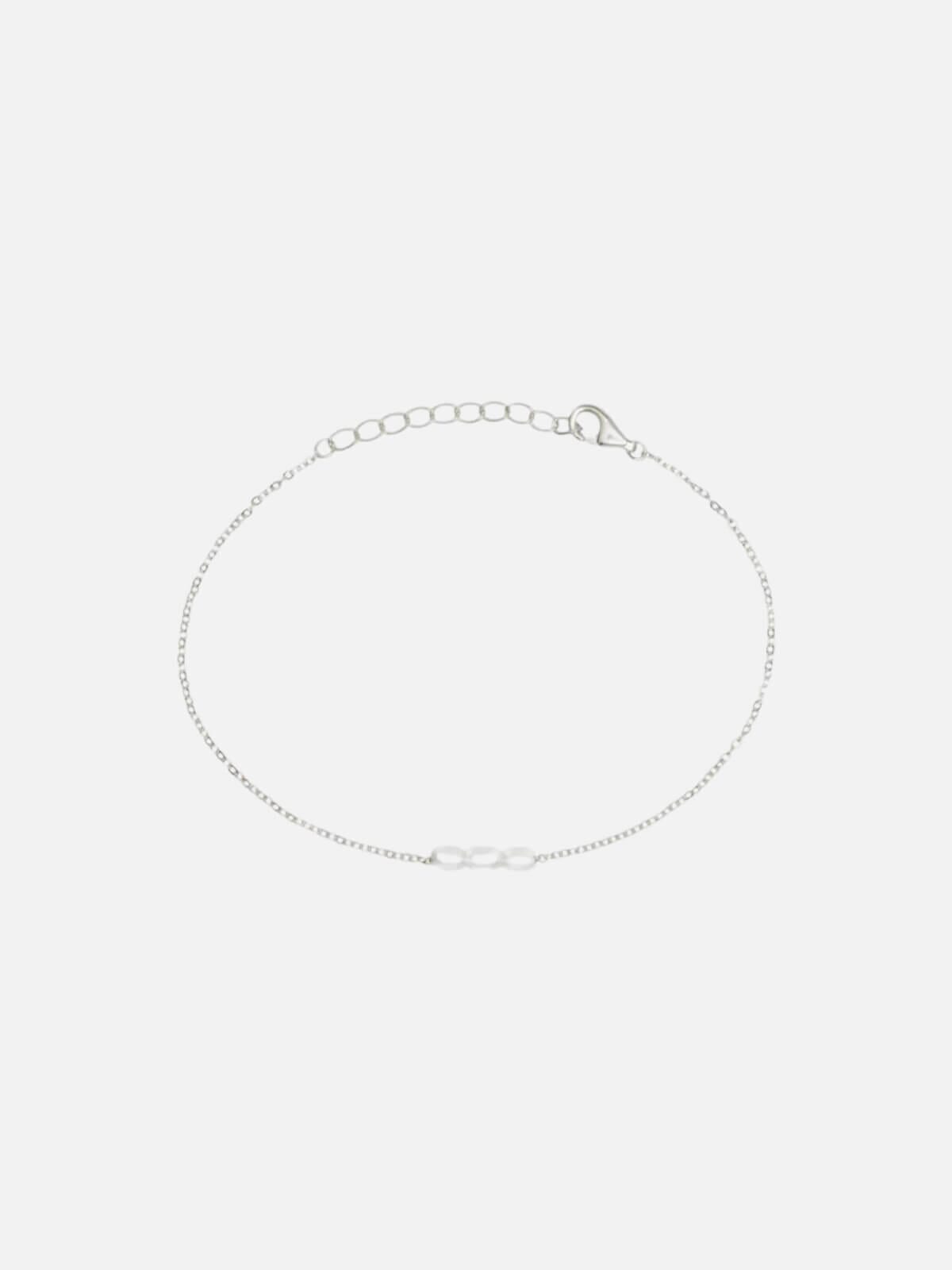 Saint Valentine | Mini Pearl Bracelet - Silver | Perlu