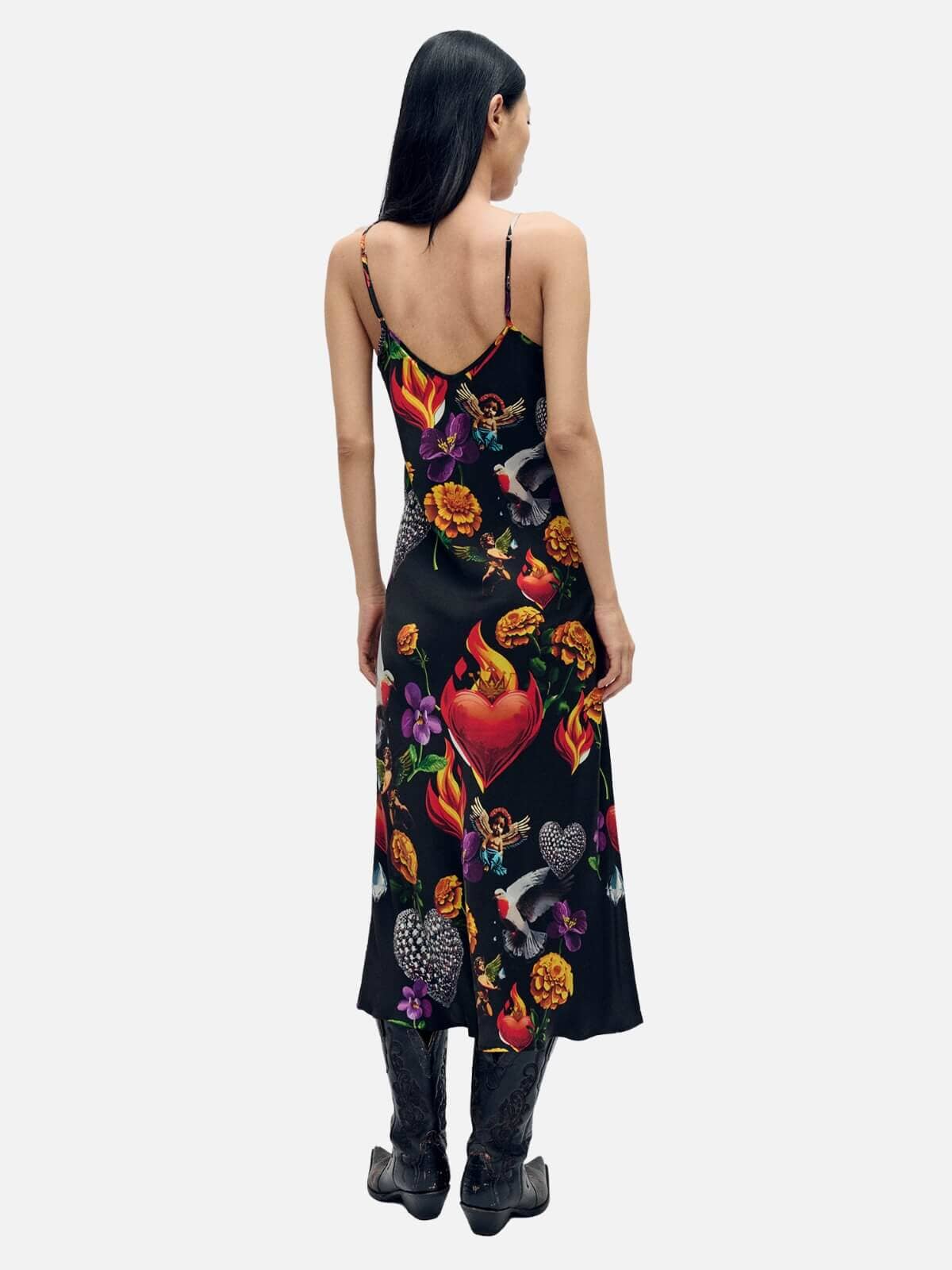 Silk Laundry | 90s Slip Dress - Dearly Beloved Black | Perlu
