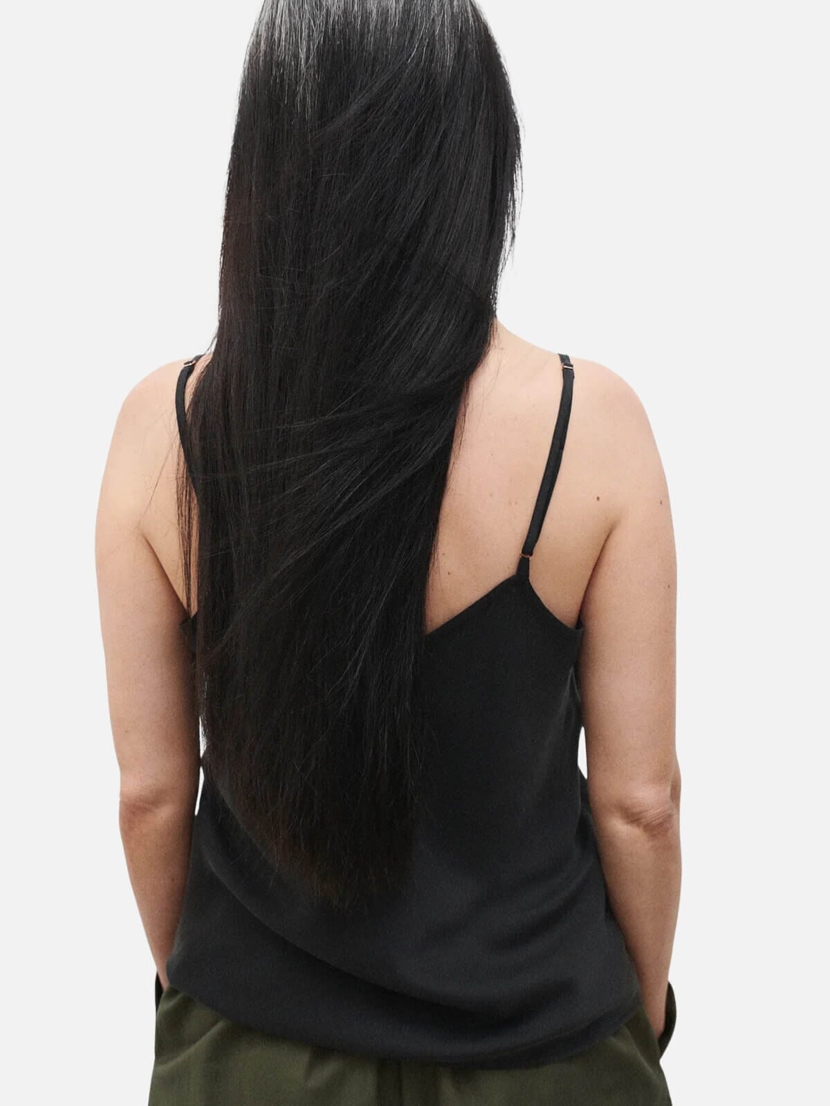 Bias Cut Cami - Black Tops Silk Laundry