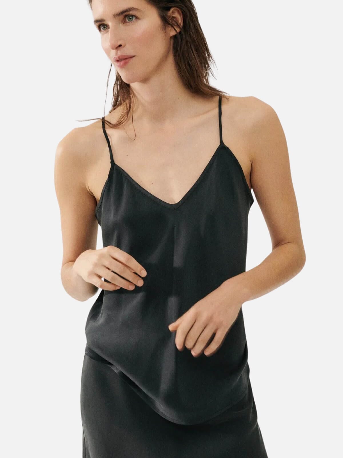 Bias Cut Cami Sage main image 1