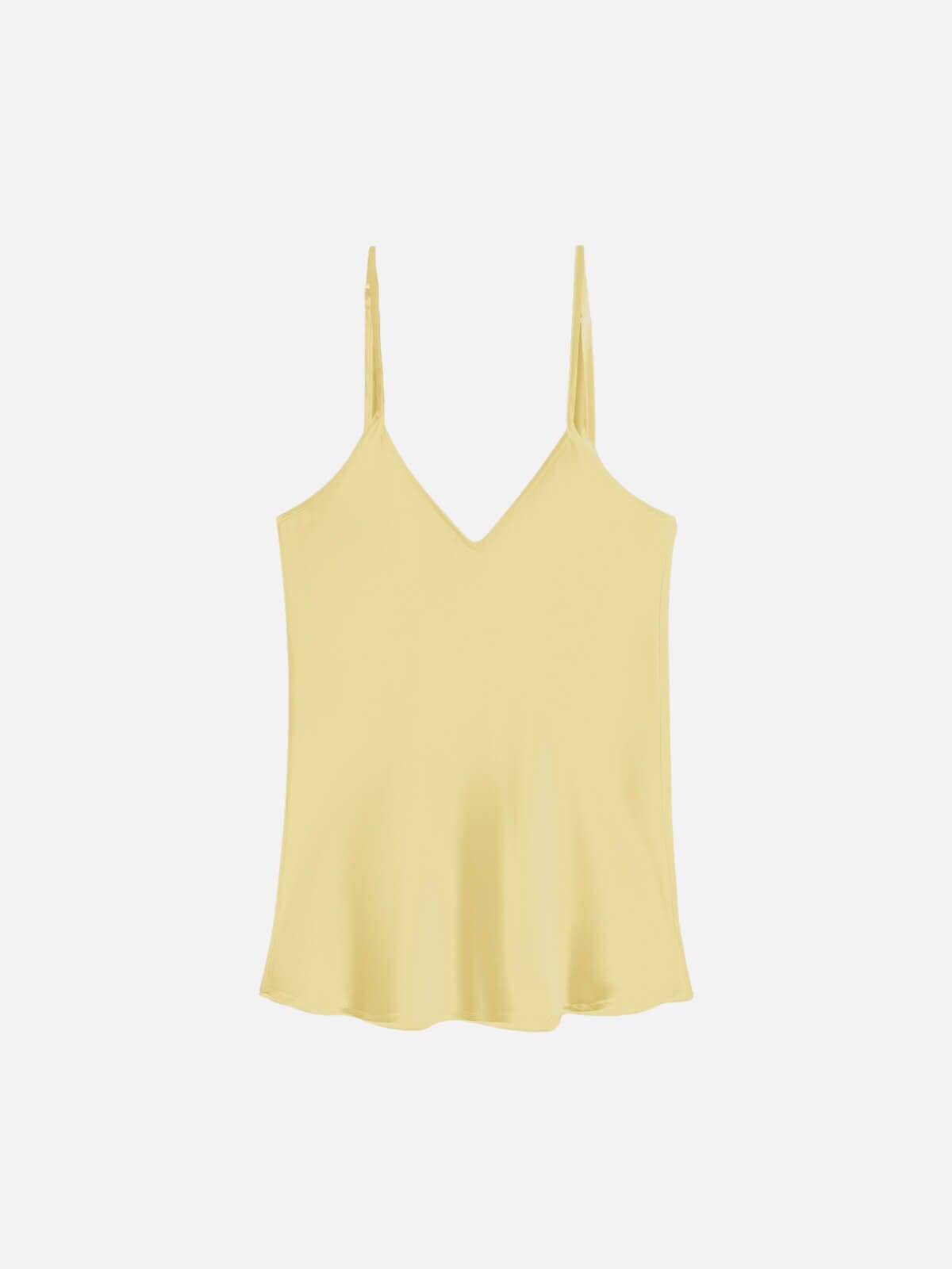 Bias Cut Cami - Vanilla Flower Tops Silk Laundry