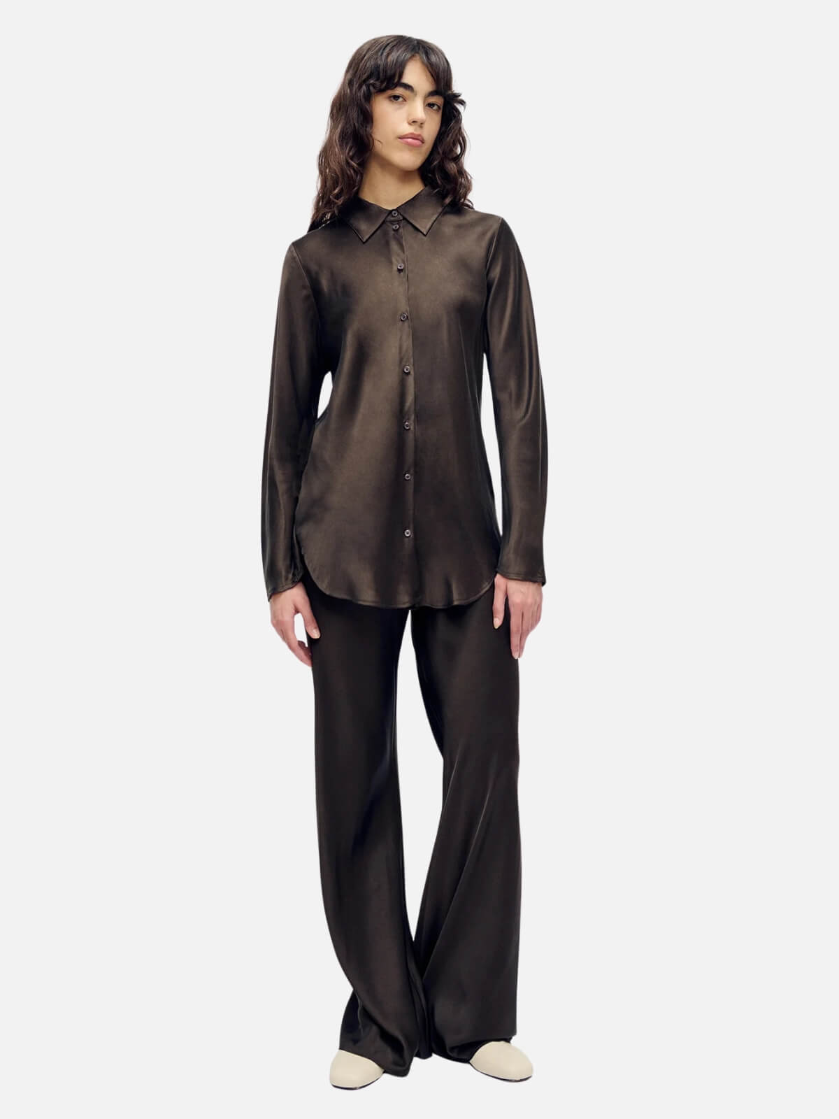 Bias Cut Shirt - Mantis