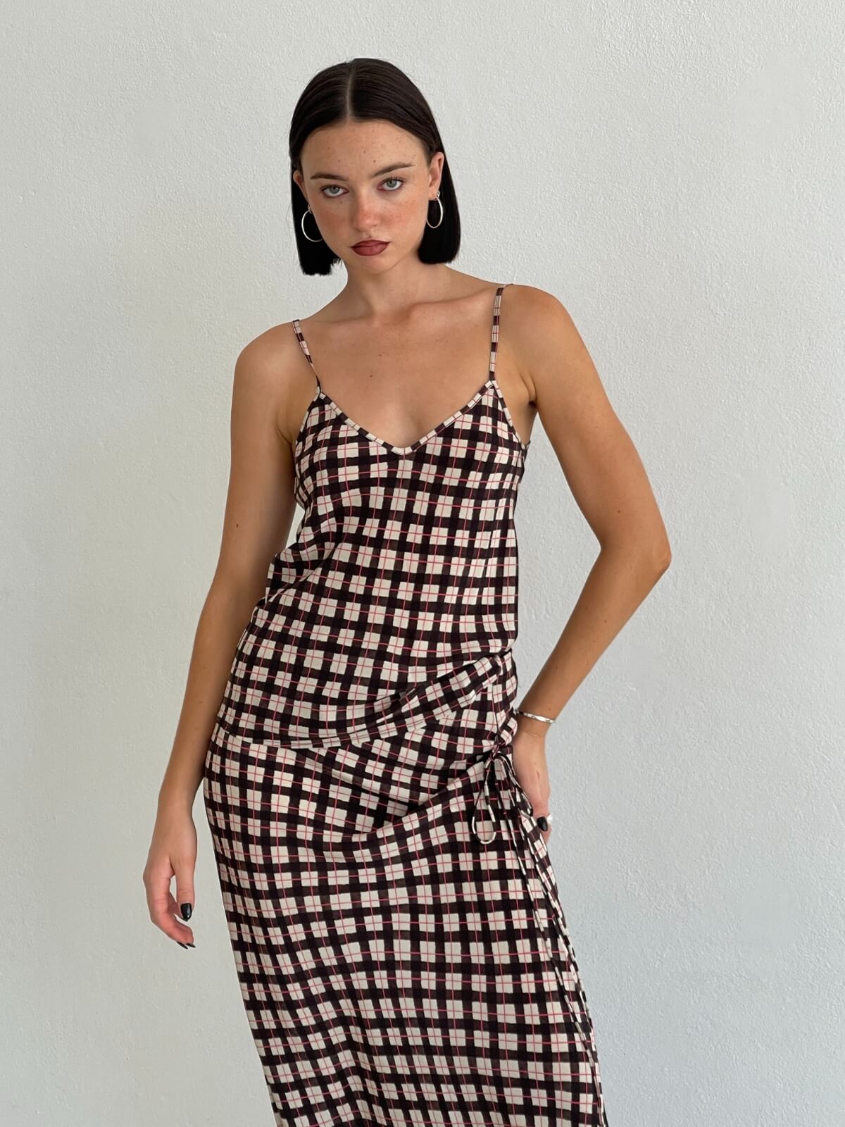 CDC Bias Cut Cami - Luna Gingham