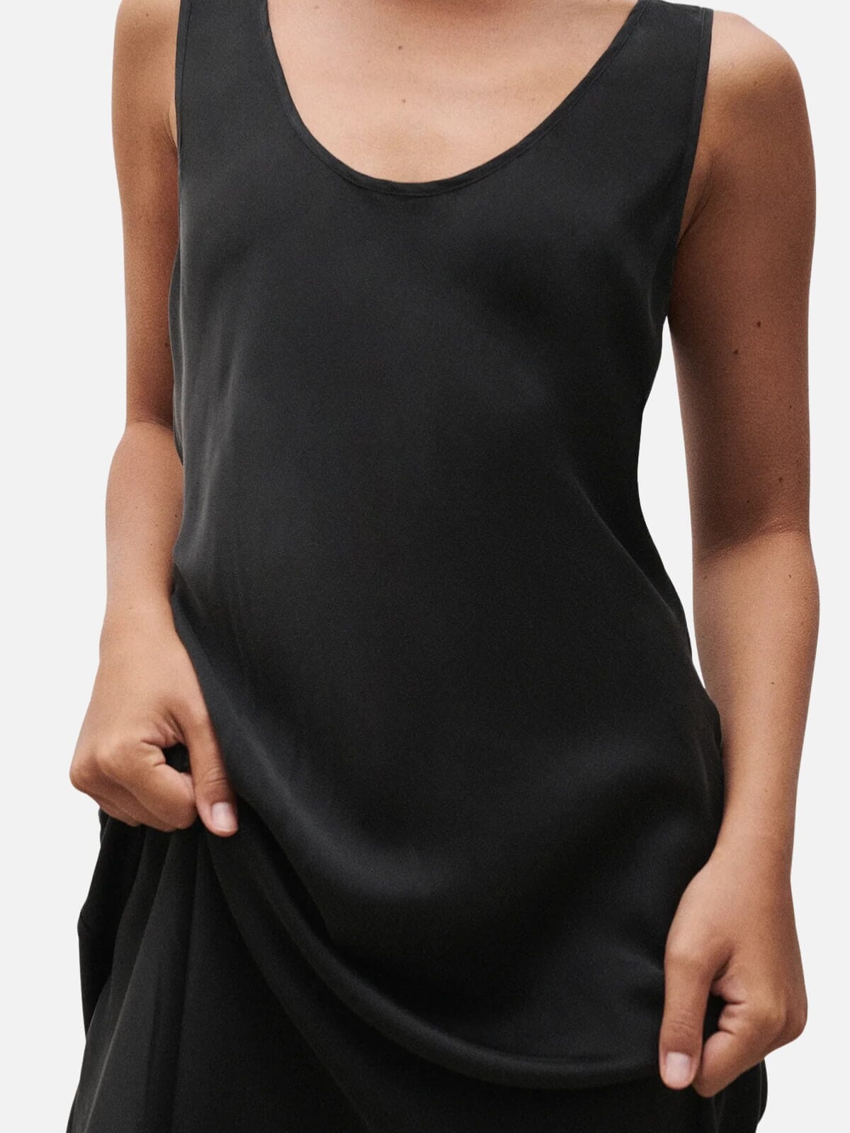Scoop Neck Dress - Black Dresses & Jumpsuits Silk Laundry