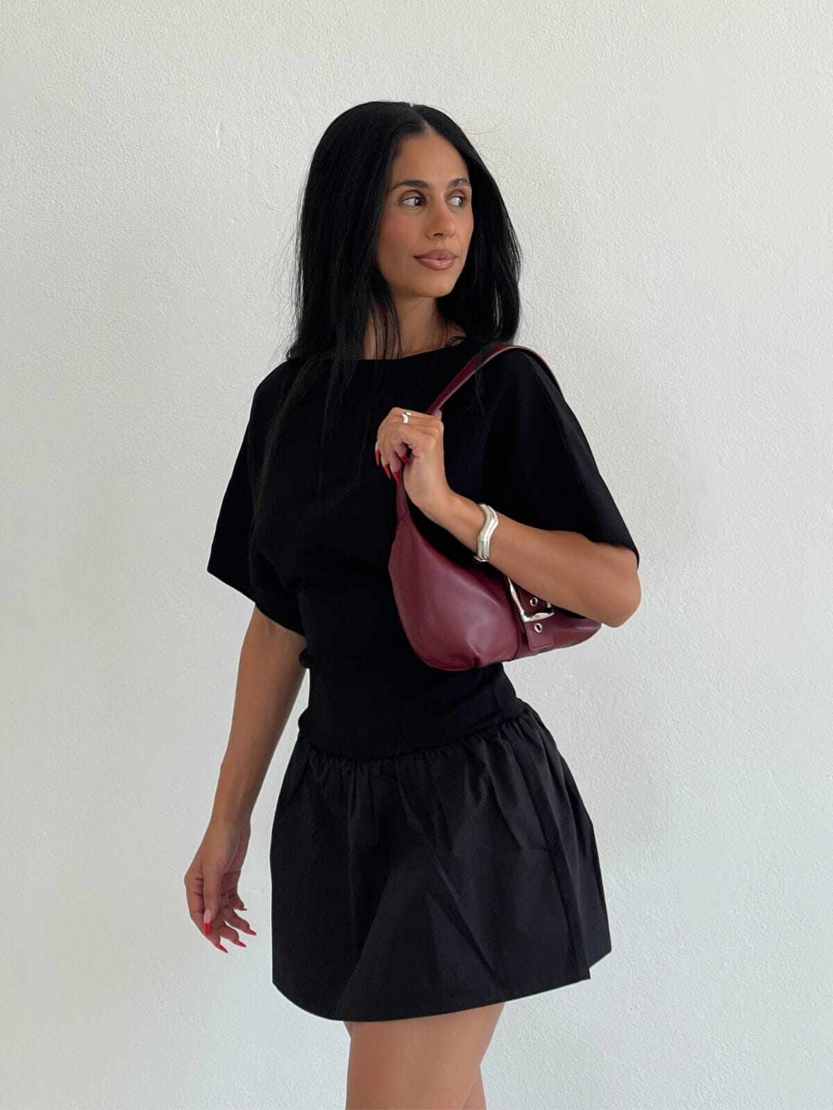 Naples Drop Waist Mini Dress - Black Dresses & Jumpsuits SUBOO