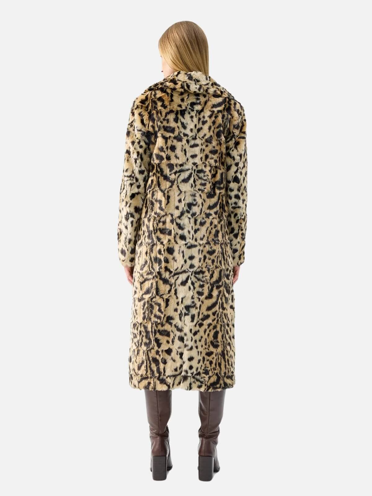Long Song Coat - Leopard Coats & Jackets Unreal Fur