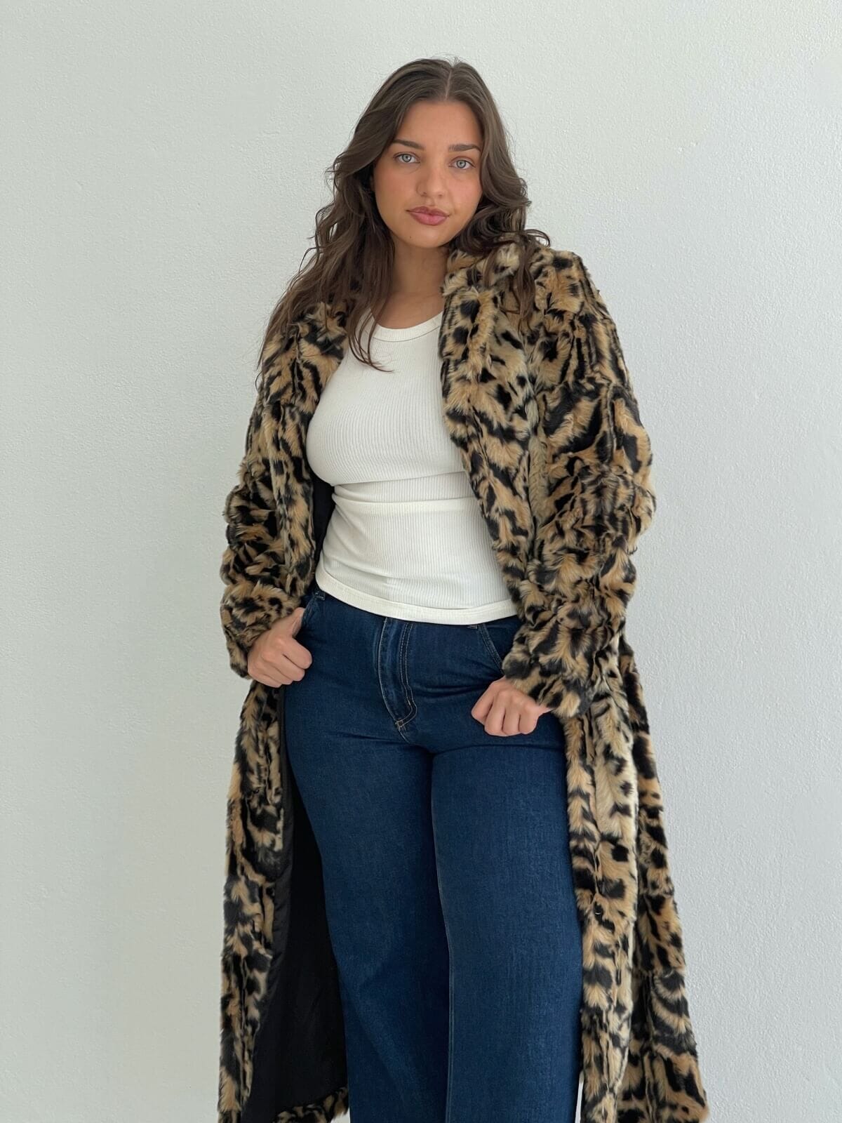 Long Song Coat - Leopard Coats & Jackets Unreal Fur