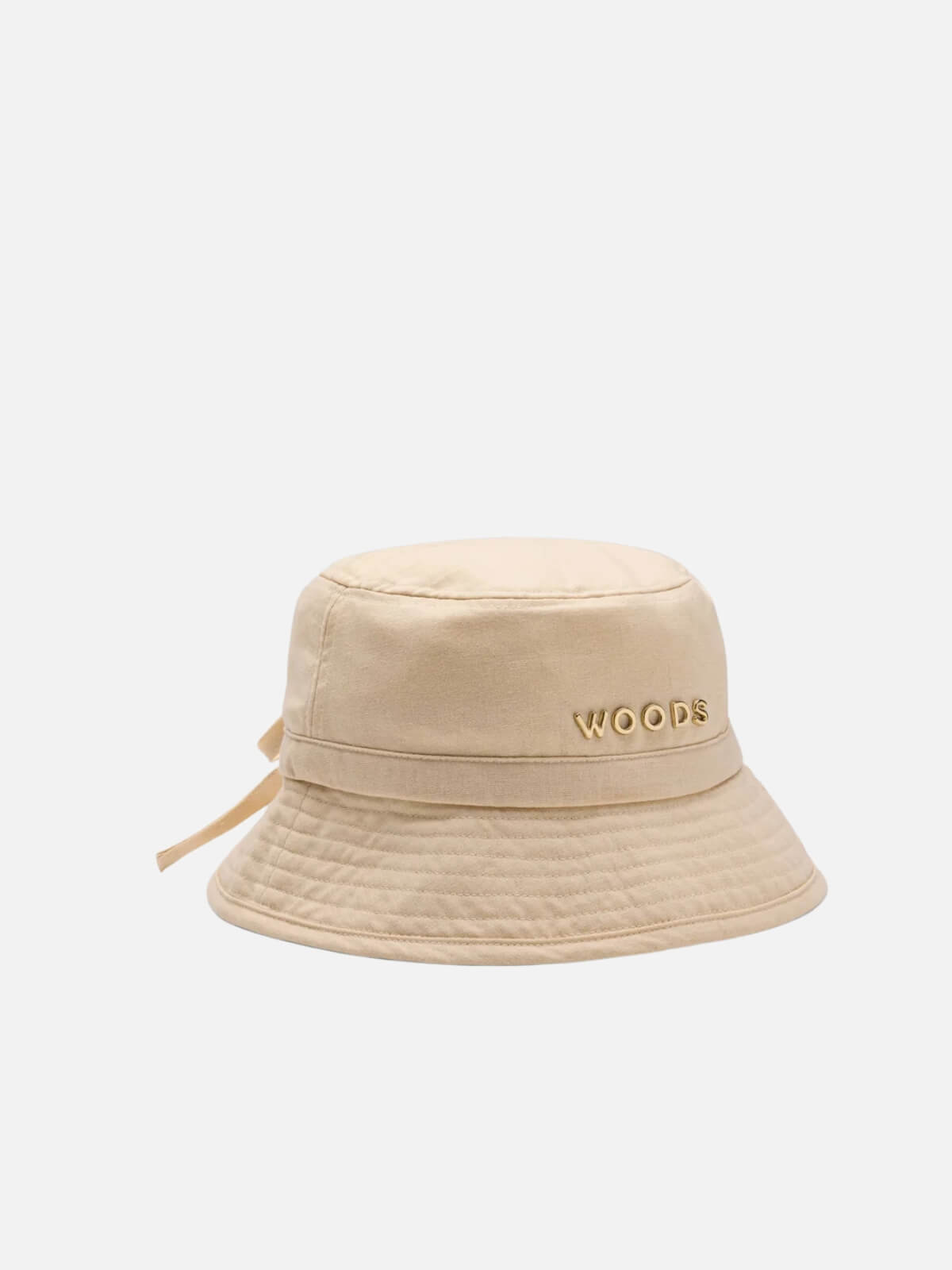 Woods Metal Bucket Hat - Ecru