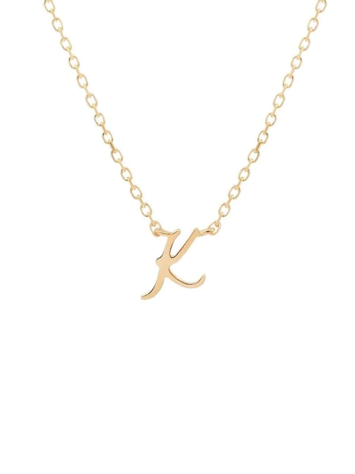 14K Gold Love Letter Necklace Necklaces By Charlotte K 