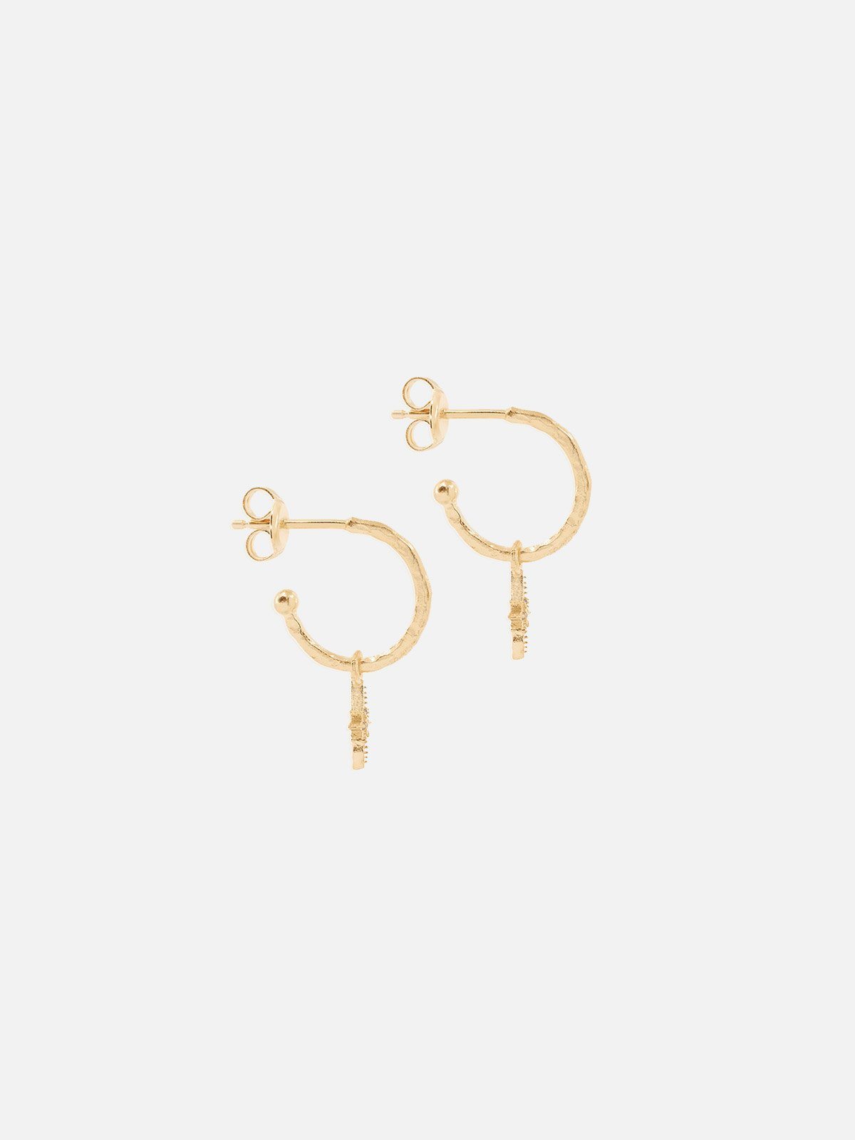 By Charlotte Starlight Hoops - Gold | Perlu