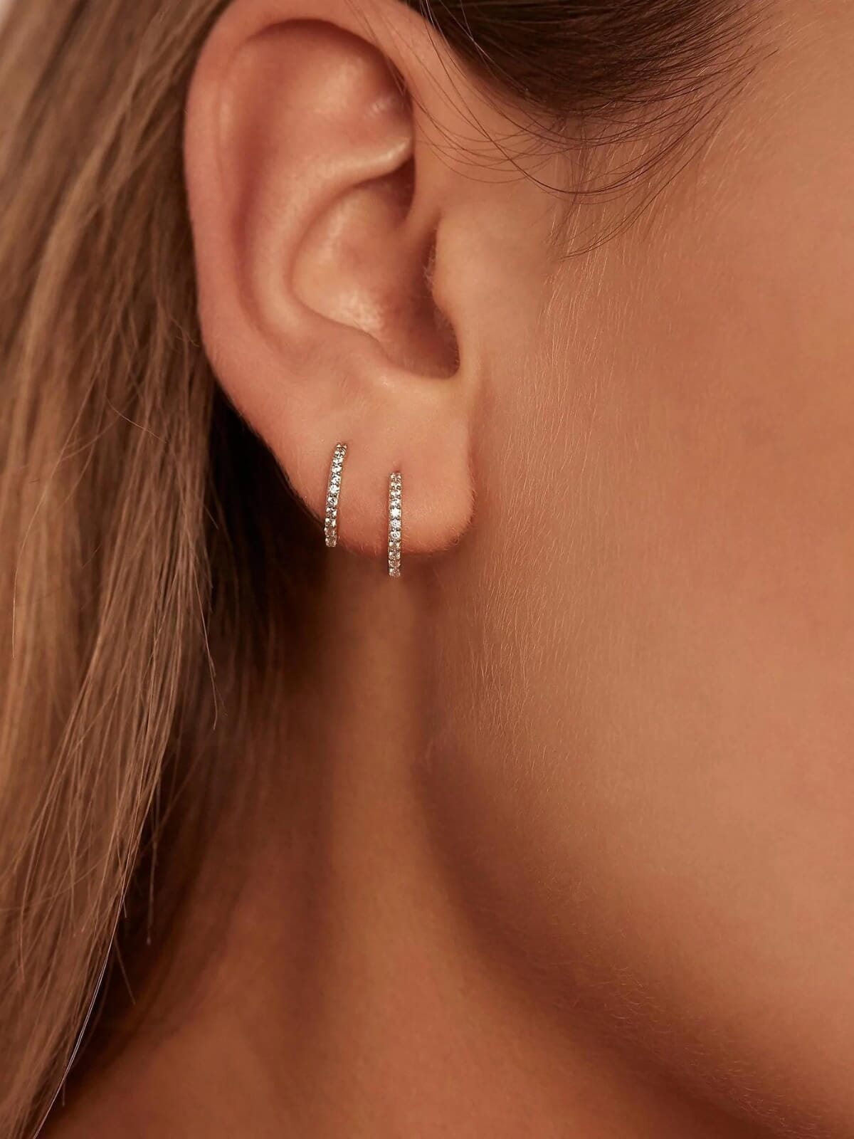 By Charlotte | 14k White Gold Celestial Sleeper - Single | Perlu