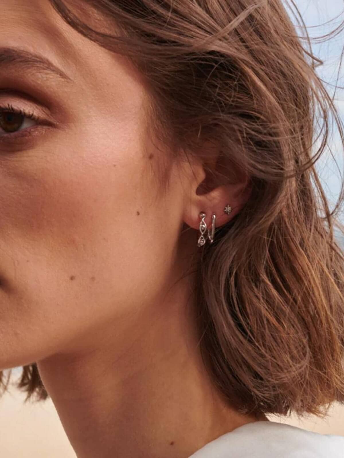 Jolie & Deen | India Sleepers - Silver | Perlu