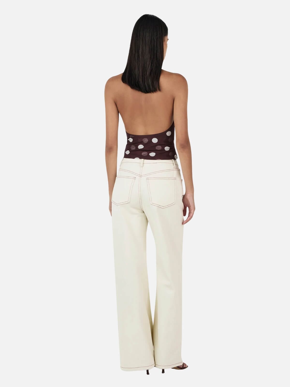Ownley | Nola Halter Top - Pinot Polka | Perlu