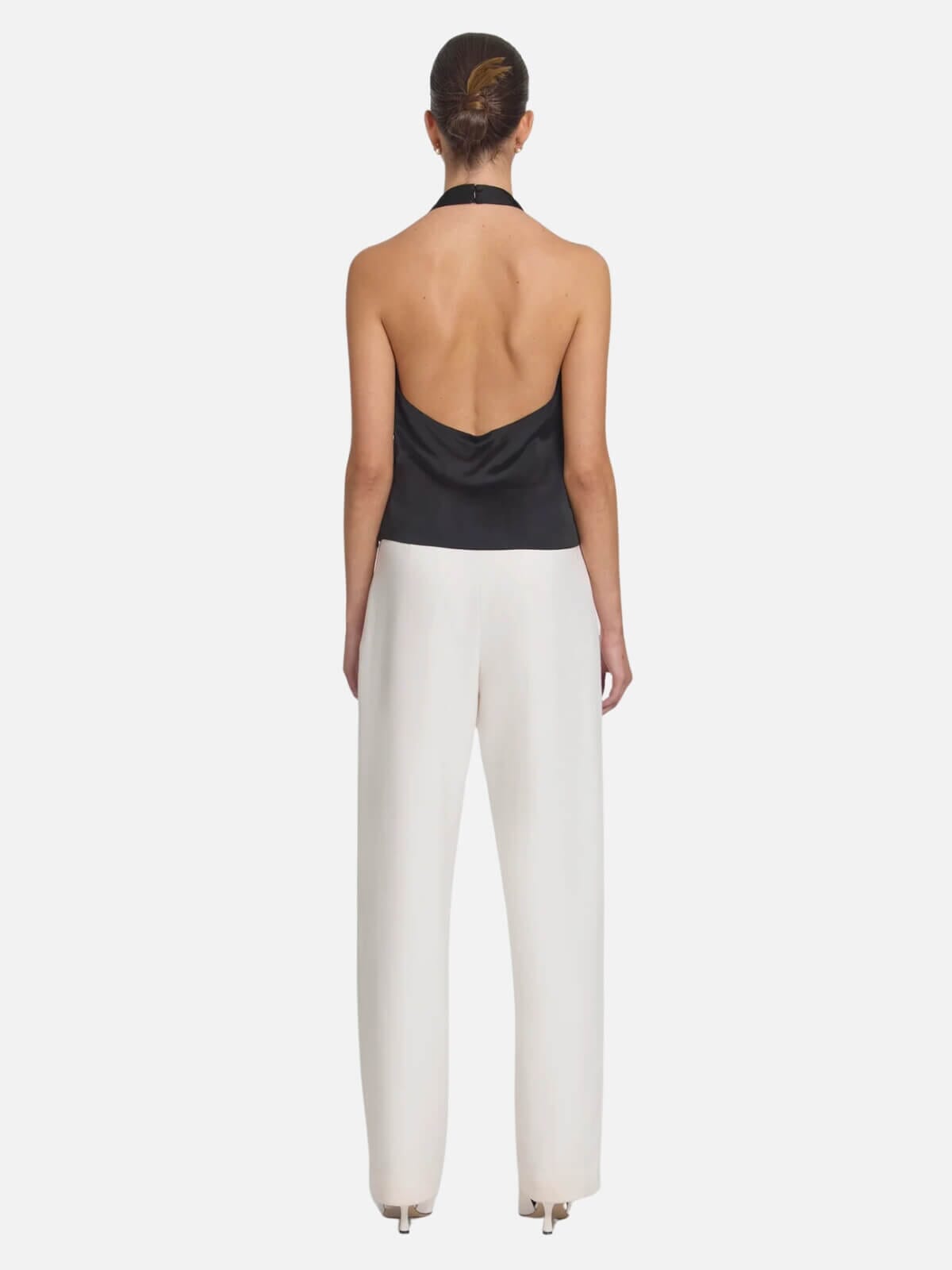 Viktoria & Woods | Evian Halter Top - Black | Perlu