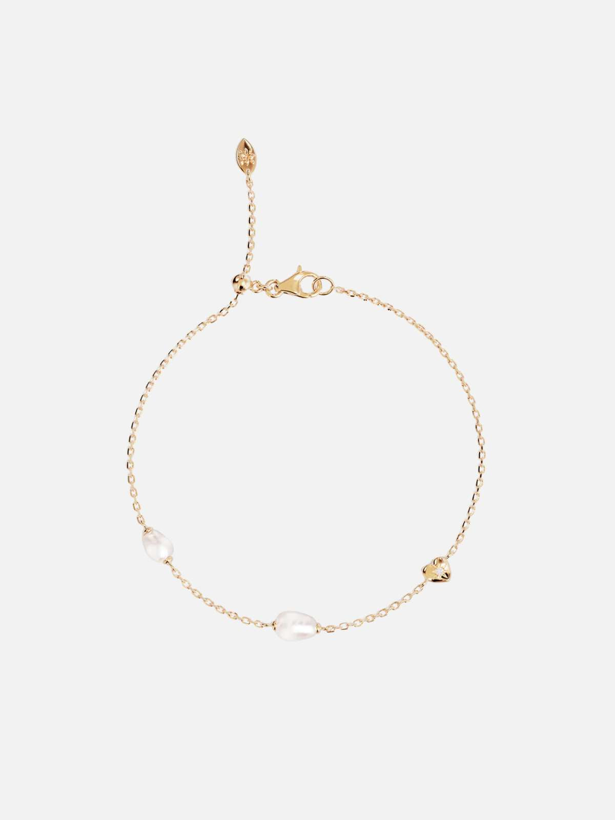 18k Gold Vermeil Under the Moonlight Pearl Bracelet