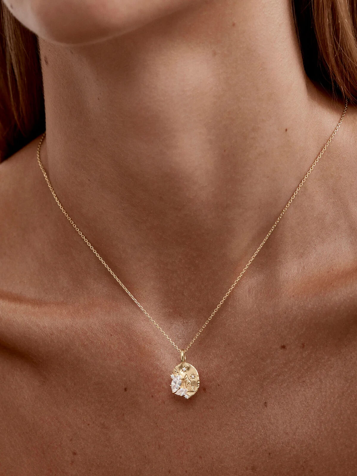 18k Gold Vermeil With Wings I Fly Necklace