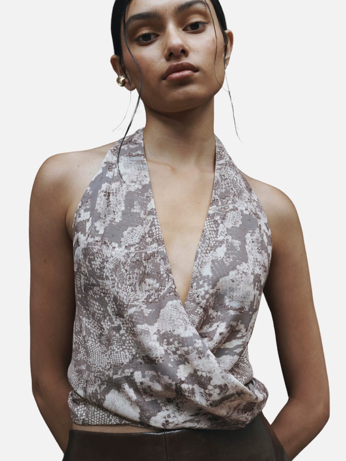 Gisele Top - Taupe Serpente