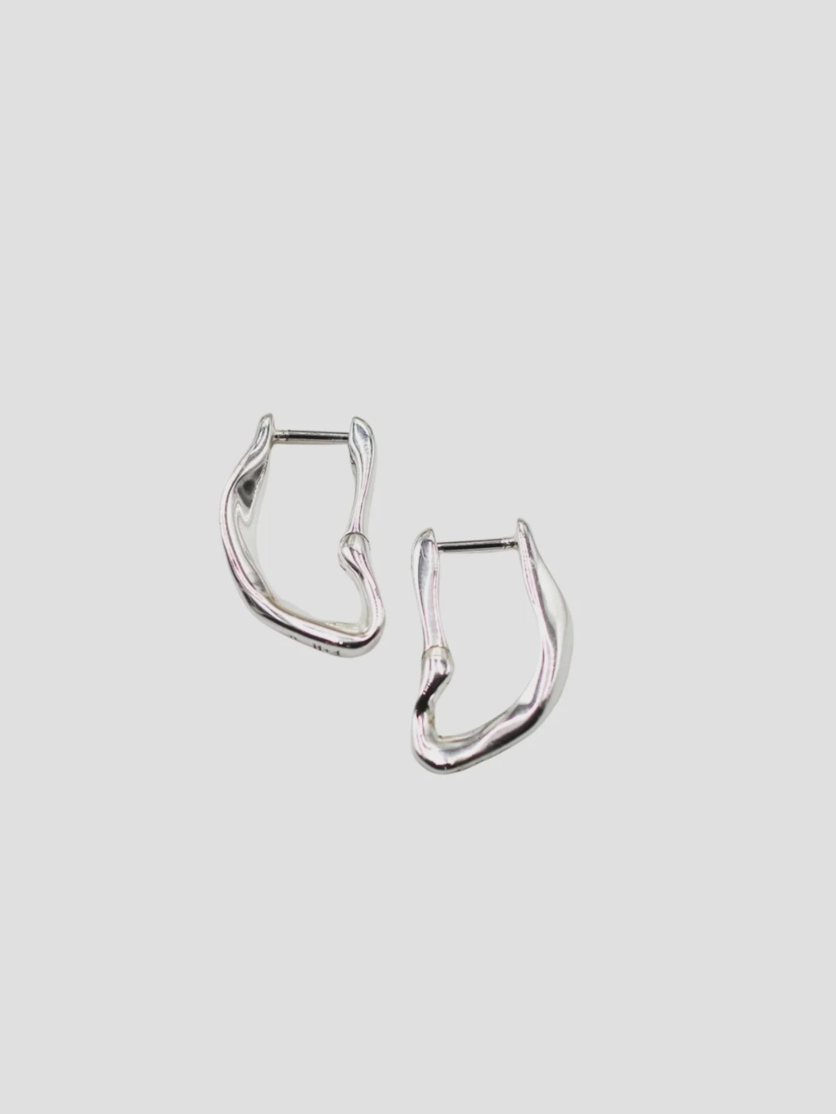 Valley Single Link Earrings - Silver